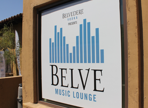 Belve Music Lounge Sign